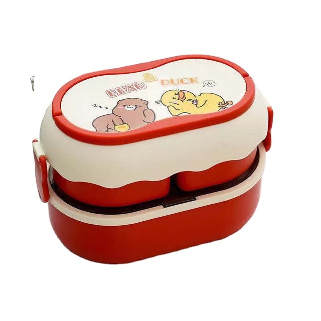 Food Grade Microwave Safe Food Container Biodegradable Wheat Straw School Bento Lunch Box