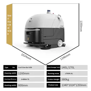 Robot Aspirador Inteligente Xiaobai SC50, Máquina de Limpieza Comercial Todo en Uno para Barrer y Trapear, con Suministro y Drenaje de Agua - Product Image 6
