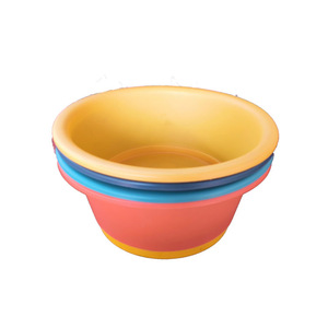 Bassine en plastique bicolore ronde, petite et épaissie, pour la maison, pour le lavage des vêtements de bébé et des légumes - Product Image 5