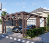 Véranda extérieure modulaire préfabriquée en aluminium et verre, moderne et autoportante, pour villa et appartement