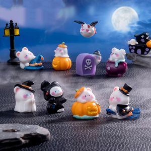 Micro paisaje Halloween fantasma calabaza oso resina pequeños adornos escritorio paisajismo decoración Mini accesorios transfronterizos - Product Image 1