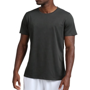 <span class=keywords><strong>Amazon</strong></span> Plain secado rápido transpirable suave poliéster Fitness correr entrenamiento atlético deporte hombres gimnasio camisetas ropa camiseta para hombres - Product Image 1