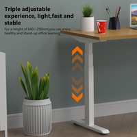 Escritorio de oficina personalizable de altura ajustable ergonómico de pie hacia arriba y hacia abajo para trabajadores remotos de oficina en casa y corporativos