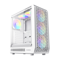 GAMEMAX OEM ODM Plastic Computer Case White Black ATX Mid Tower Stock ATX PSU 7 Slots 12cm Fan