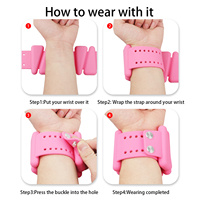 Bracelet de compression personnalisé en gros avec triangle lesté à boucle pour poignets et chevilles