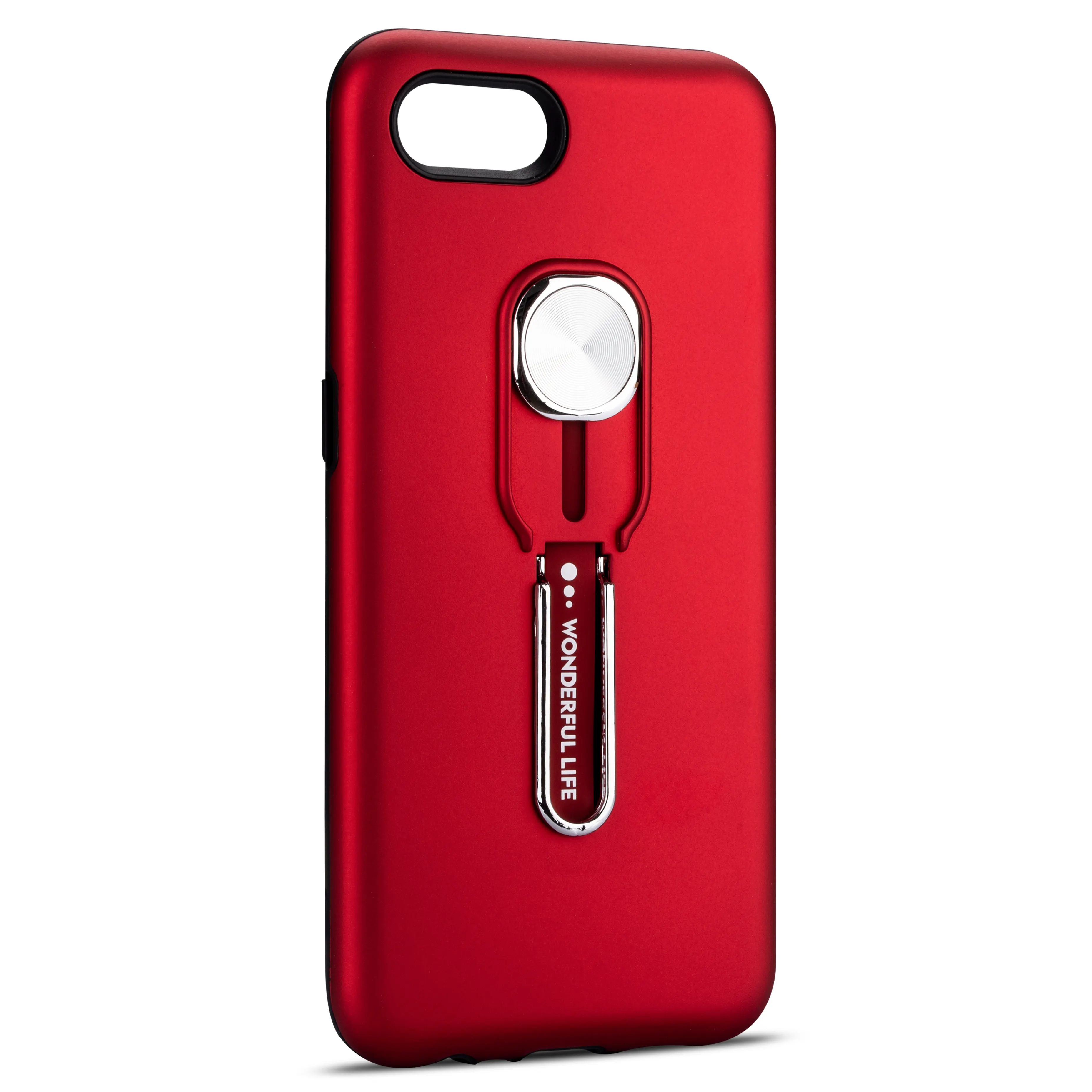 Yapears yeni cep telefonu aksesuarları arka kapak kickstand cep telefonu kılıfı için OPPO A3S A5 6.2 inç kırmızı