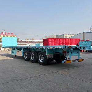 Semirremolque de Plataforma Plana de Venta Directa del Fabricante, Semirremolque de Plataforma Plana de <span class=keywords><strong>Segunda</strong></span> <span class=keywords><strong>Mano</strong></span> - Product Image 1