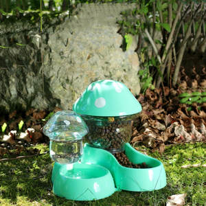 Nouveau bricolage champignon forme chat buveur mangeoire bol Pet Auto distributeur d'eau mangeoire pour animaux de compagnie - Product Image 2