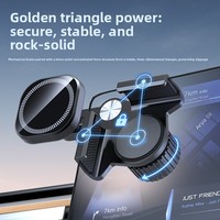 Nouvelle ventouse d'énergie hauteur réglable support de téléphone de tableau de bord de voiture pour ABS + PC + matériau de Silicone prend en charge 4.5-6.1