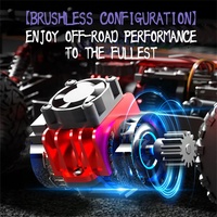 JJRC C8826 Camioneta RC de Escala 1/10 4WD, Auto de Carreras de Rally con Control Remoto de 2.4G, Motor sin Escobillas, ESC Impermeable, RTR