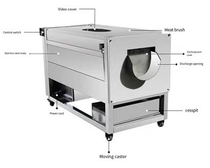 Máquina Peladora de Patatas, Yuca, Batata, Zanahoria y Remolacha con Cepillos para Pelar y Lavar - Product Image 4