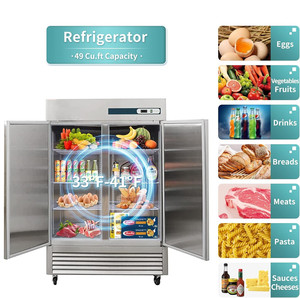Cucina commerciale <span class=keywords><strong>frigo</strong></span> Hotel verticale Freezer refrigeratore frigoriferi verticale <span class=keywords><strong>frigo</strong></span> a <span class=keywords><strong>doppia</strong></span> porta - Product Image 2
