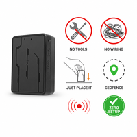 Traceur GPS Portable Sans Fil 4G LTE avec Fonction Géorepérage et Détection de Vibration, Installation Facile Sans Câblage ni Outil Requis