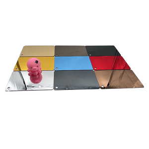Panneaux de miroir en acrylique coloré Ding Lin, forme irrégulière, verre organique électroplaqué, surface de miroir personnalisée, origine Foshan - Product Image 3