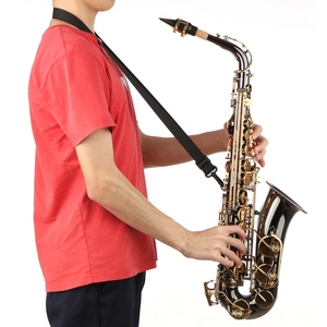 Saxophone alto en Mi bémol, saxophone en la nickelé avec gravure, clés en nacre, instrument à vent en bois avec étui de transport - Product Image 3