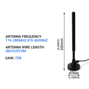 Yunding 5M Longitud del cable Omni Direccional Antena de TV al aire libre Señal Antena de TV con amplificador USB Antena de TV digital - Product Image 1