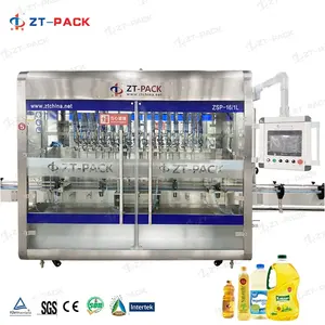 Olive Corn Oil Filler Equipment Fully Automatic Linear refined palm avocado sunflower soybean cooking Oil filling machine