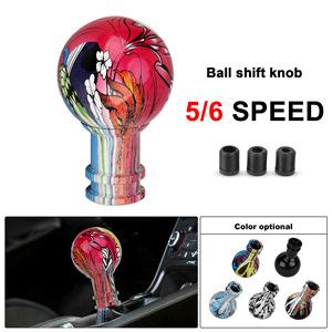 Pommeau de levier de vitesse en acrylique, graffiti, rouge et blanc, ergonomique, pièce de modification automobile YC102244 - Product Image 5