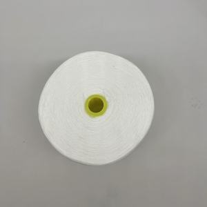 ด้ายใยโพลีเอสเตอร์100% สำหรับเย็บผ้าด้ายสีขาว60S/2กระสวยด้าย85000M ต่อกรวย - Product Image 4