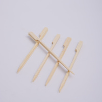 Brochettes Teppo en bambou de couleur naturelle, écologiques et de qualité supérieure, pics à nourriture jetables biodégradables de qualité alimentaire pour barbecue