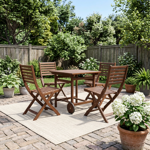 High Quality Durable Solid Wood LEO <b>Set</b> Contemporary Design Customizable Sizes Restaurant <b>Sets</b> Coffee Shop Hotel <b>Garden</b> Use - Product Image 2