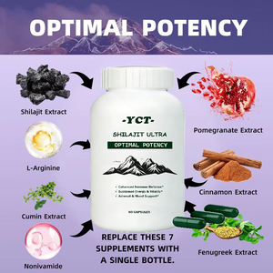 Capsule di Shilajit <span class=keywords><strong>Best</strong></span>-Seller, Confezione da 60 - Vendita all'Ingrosso Diretta dalla Fabbrica, Integratore Erboristico Puro dell'Himalaya per Energia e Vitalità - Product Image 2