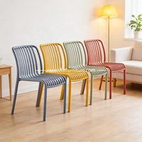 Chaise d'hôtel empilable en plastique moderne - Portable et durable pour la maison, le bureau, les événements, l'intérieur et l'extérieur