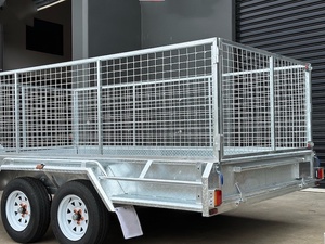 GOTRAILER Nouvelle remorque à plateau galvanisée robuste 8x5 avec freins, essieu <span class=keywords><strong>tandem</strong></span>, 3200 kg ATM, pour l'agriculture, le transport de marchandises, l'aménagement paysager, le remorquage et l'industrie - Product Image 3