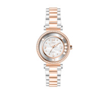 Montre analogique à quartz pour femme Radiant Diva, résistante à l'eau, avec boîtier en alliage, bracelet en métal de 18 mm, cadran en nacre, marque Seiko
