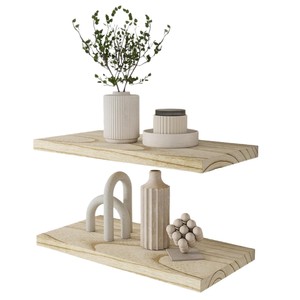 Étagère suspendue en bois à panneau unique, présentoir pour salon, étagère flottante multifonctionnelle pour chambre et cuisine - Product Image 5