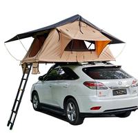 Tente de toit à montage rapide quatre saisons, résistance au vent niveau 7, coque coupe-vent, double couche, imperméable 6000 mm, revêtement argenté anti-UV et anti-pluie