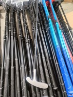 Tongkat Golf Mini Retractable 2-Bagian Dua Arah untuk Anak, Dua Sisi, Dalam Ruangan, untuk Tangan Kiri dan Kanan, Bahan TPE+Paduan Aluminium, 53-90cm