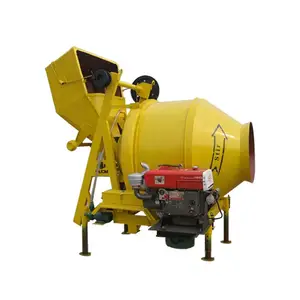 工厂制造易于操作的JZR350 14M3/H高生产效率柴电混凝土辊式搅拌机