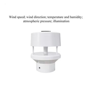 Mini Anemômetro Ultrassônico Baixa Potência 9-30VDC 5VDC RS485 Modbus Temperatura Velocidade do Vento e Direção Sensor para Estações Meteorológicas - Product Image 5