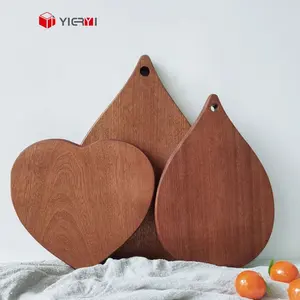 Customizable Edge Grain Cutting Board Natural Color Wooden Acacia Walnut Sapele Chop board Dish Plate Gift for DIY Christmas