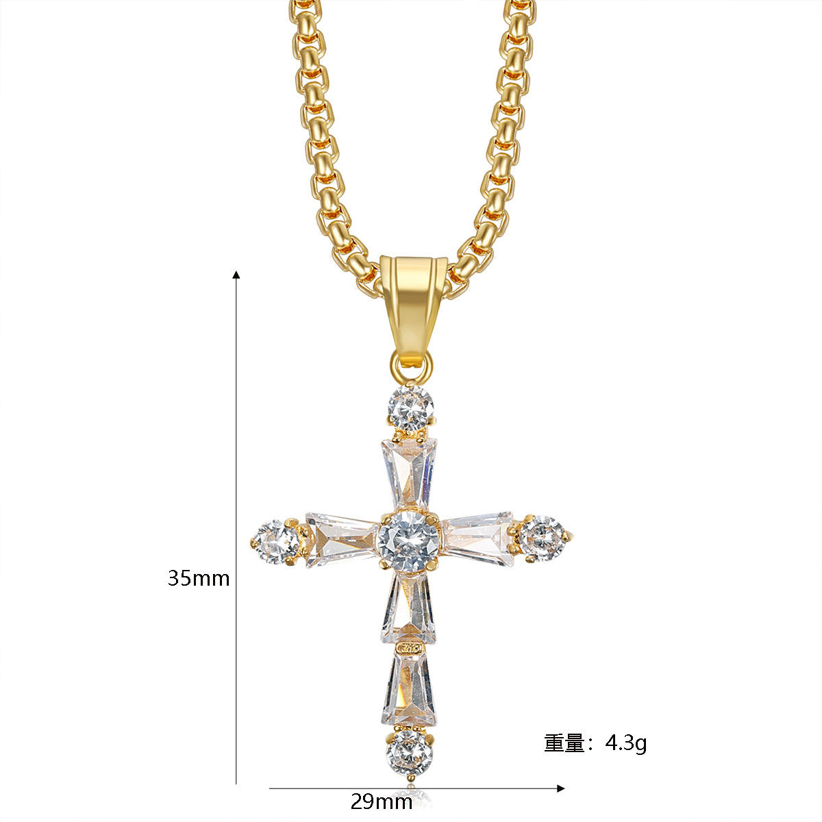 Colgante único de oro sin cadena