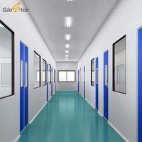 Panneau sandwich GloStar pour salle blanche avec isolation ignifuge, panneau pour chambre froide, salle blanche