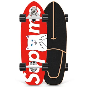 Produits de gros 30 pouces Surf Skate Cruiser Skateboard Maple Land Surfboard