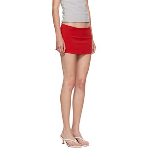 <span class=keywords><strong>Minigonna</strong></span> rossa da donna Micro elasticizzata Sexy a pieghe a caldo avvolgente dimagrante di alta qualità stile Casual abbigliamento estivo all'ingrosso - Product Image 2