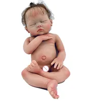 18 дюймов Bebe всего тела твердые силиконовые для новорожденных и малышей окрашенные Bebe Reborn Likelike ручной работы Bebe Reborn De Silicone грудь