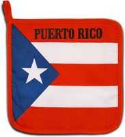 Ensemble de cuisine et barbecue avec tablier, maniques et porte-pot à motif drapeau de Porto Rico, personnalisé et à prix réduit, pour le nettoyage et la cuisson