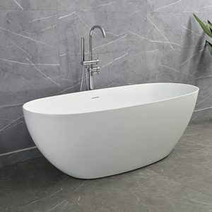 Moderno CUPC CE acrilico Freestanding vasca da bagno ovale sottile bordo migliore vendita modello durevole funzione di ammollo per interni per adulti - Product Image 5