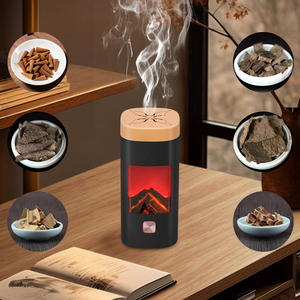 Nouveaux diffuseurs d'arômes à LED sans eau, rechargeables par USB, à effet flamme, pour huiles essentielles, purificateurs d'air, très demandés en Arabie - Product Image 5