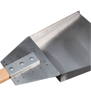 Pelle de découpe robuste en acier inoxydable 304 avec manche en bois, pour la préparation pratique de la viande lors de rôtisseries extérieures - Product Image 2
