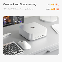 Mini PC Beelink SER8 con CPU AMD Ryzen 7 8745HS/8845HS, 32 GB DDR5, SSD NVMe PCIE 4.0, Mini Computadora de Escritorio, Pantalla Triple 4K