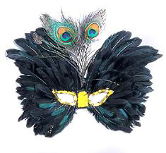 Divertida máscara de plumas de avestruz para <span class=keywords><strong>carnaval</strong></span> <span class=keywords><strong>veneciano</strong></span>, mascarada de <span class=keywords><strong>Carnaval</strong></span> para fiesta, suministro de vacaciones, decoración de Navidad, <span class=keywords><strong>disfraz</strong></span> de Cosplay - Product Image 5