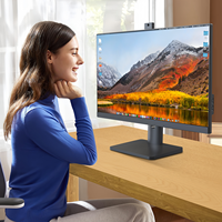 Moniteur LCD 27 pouces avec caméra HD relevable 100/165/240 Hz, écran de jeu informatique sans bordure 23,8 pouces