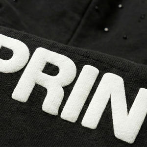 Sweat à capuche oversize de luxe pour homme, 420 g/m², 450 g/m², épaules tombantes, poids lourd, logo personnalisé, impression en relief et numérique, polaire d'hiver en coton - Product Image 4