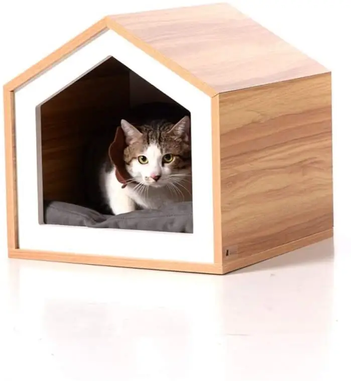 Casa de gato para exteriores, jardín, Patio, Chinchilla decorativa, refugio de animales pequeños, casa de madera para mascotas