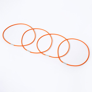 Cordon élastique tressé rond en nylon et coton avec clips métalliques pour sacs - Product Image 3